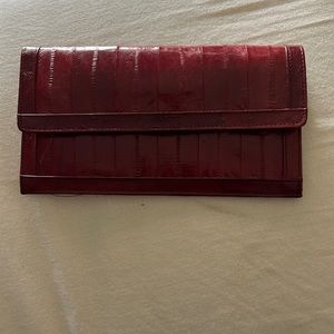 Eel skin wallet